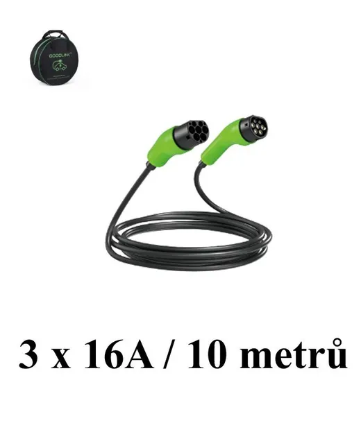 Nabíjecí kabel TYPE 2 | 11 kw | 3x16 A | 10 m